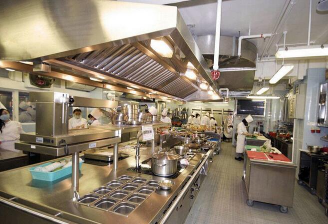 餐饮厨房设备摆放